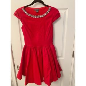 Gracia Fit and Flare Red Dress